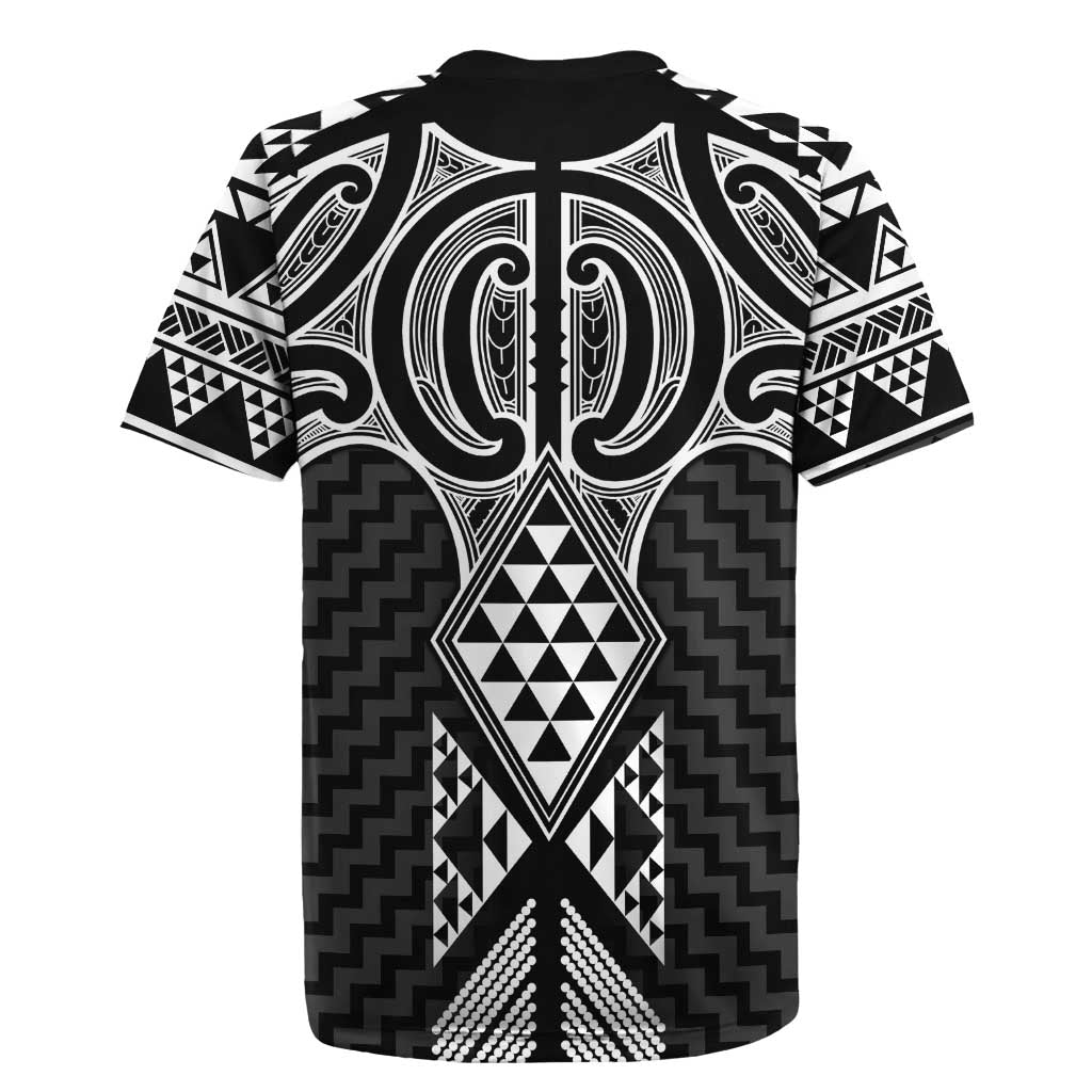 Ma Maori Ta Moko Poutama Art Rugby Jersey