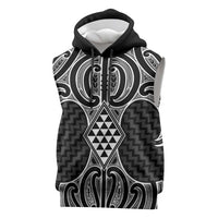 Ma Maori Ta Moko Poutama Art Sleeveless Hoodie - Polynesian Pride