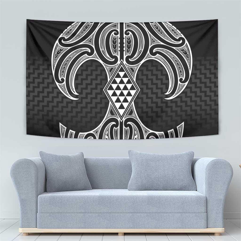 Ma Maori Ta Moko Poutama Art Tapestry