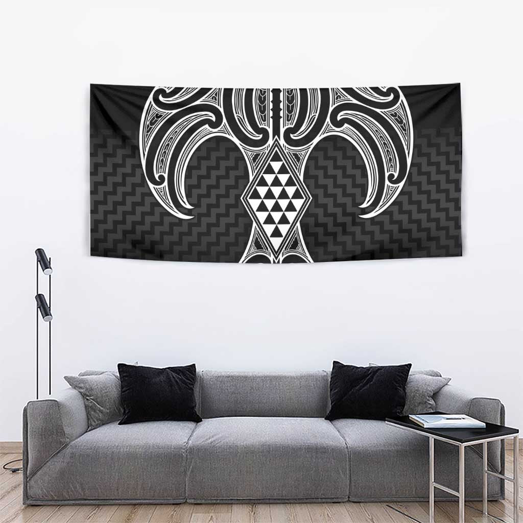 Ma Maori Ta Moko Poutama Art Tapestry