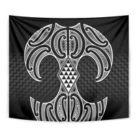 Ma Maori Ta Moko Poutama Art Tapestry