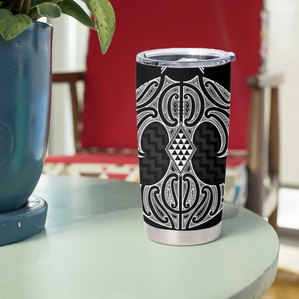 Ma Maori Ta Moko Poutama Art Tumbler Cup LT9 - Polynesian Pride
