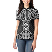 Ma Maori Ta Moko Poutama Art Women Polo Shirt