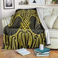 Mahi-dawg Maori Ta Moko Poutama Art Blanket