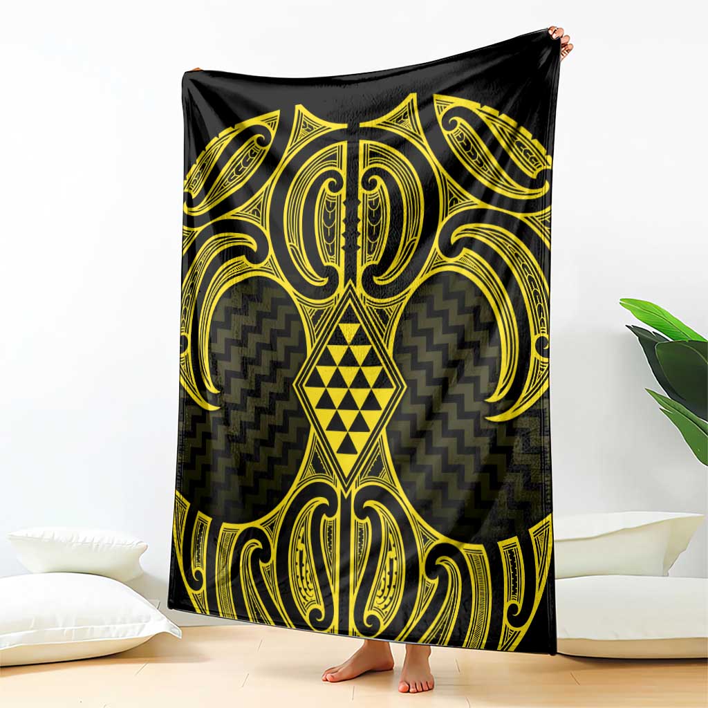 Mahi-dawg Maori Ta Moko Poutama Art Blanket