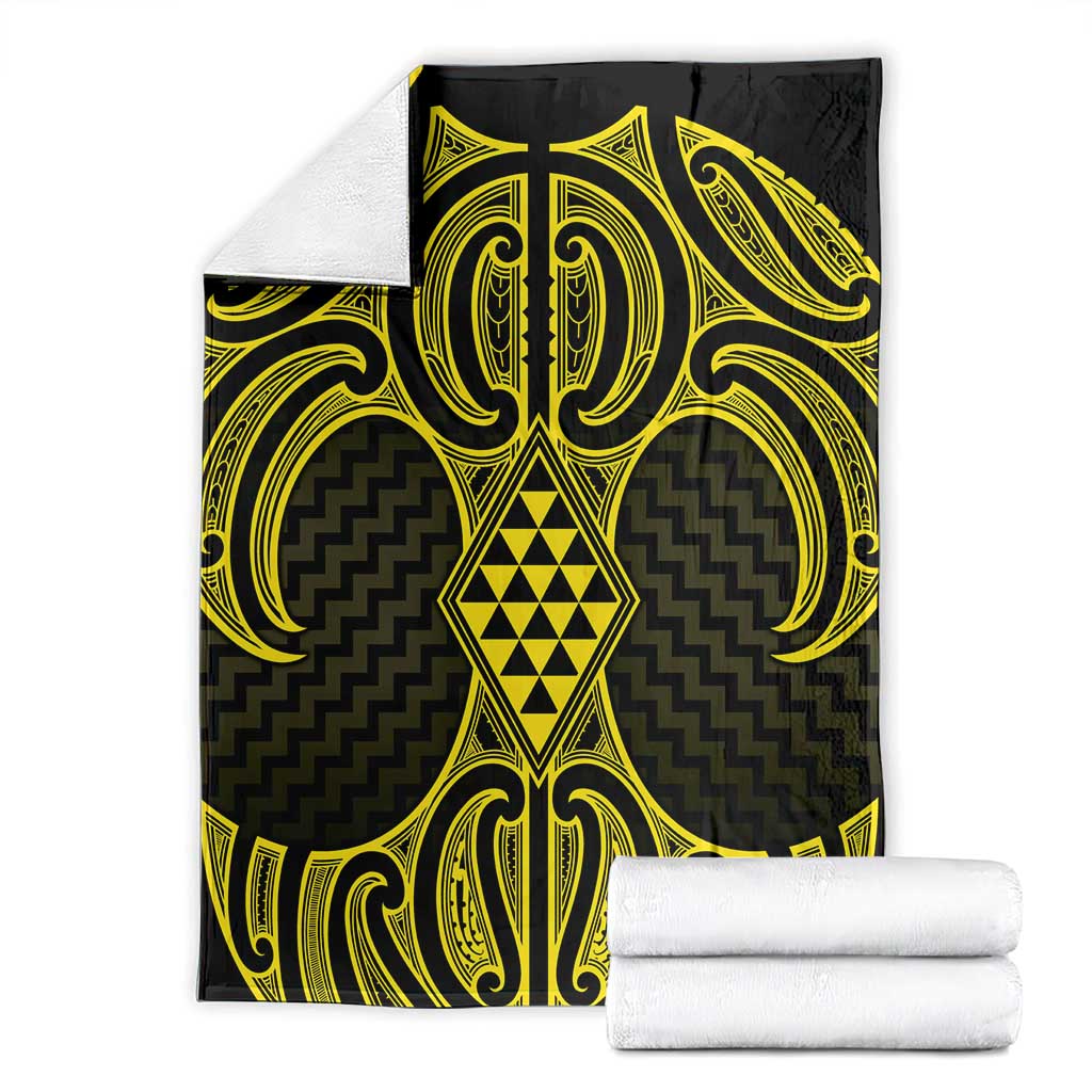 Mahi-dawg Maori Ta Moko Poutama Art Blanket
