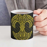 Mahi-dawg Maori Ta Moko Poutama Art Ceramic Mug - Polynesian Pride