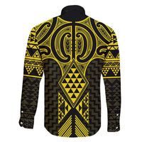 Mahi-dawg Maori Ta Moko Poutama Art Family Matching Long Sleeve Bodycon Dress and Hawaiian Shirt