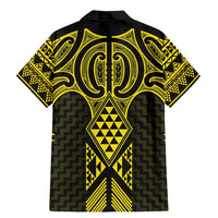 Mahi-dawg Maori Ta Moko Poutama Art Family Matching Mermaid Dress and Hawaiian Shirt