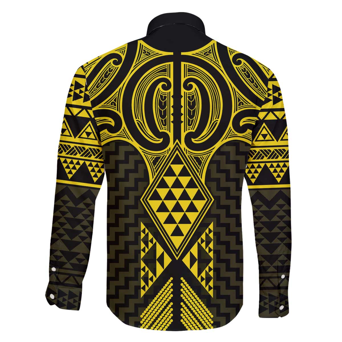 Mahi-dawg Maori Ta Moko Poutama Art Family Matching Off The Shoulder Long Sleeve Dress and Hawaiian Shirt