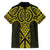 Mahi-dawg Maori Ta Moko Poutama Art Family Matching Off Shoulder Short Dress and Hawaiian Shirt