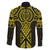 Mahi-dawg Maori Ta Moko Poutama Art Family Matching Off Shoulder Short Dress and Hawaiian Shirt