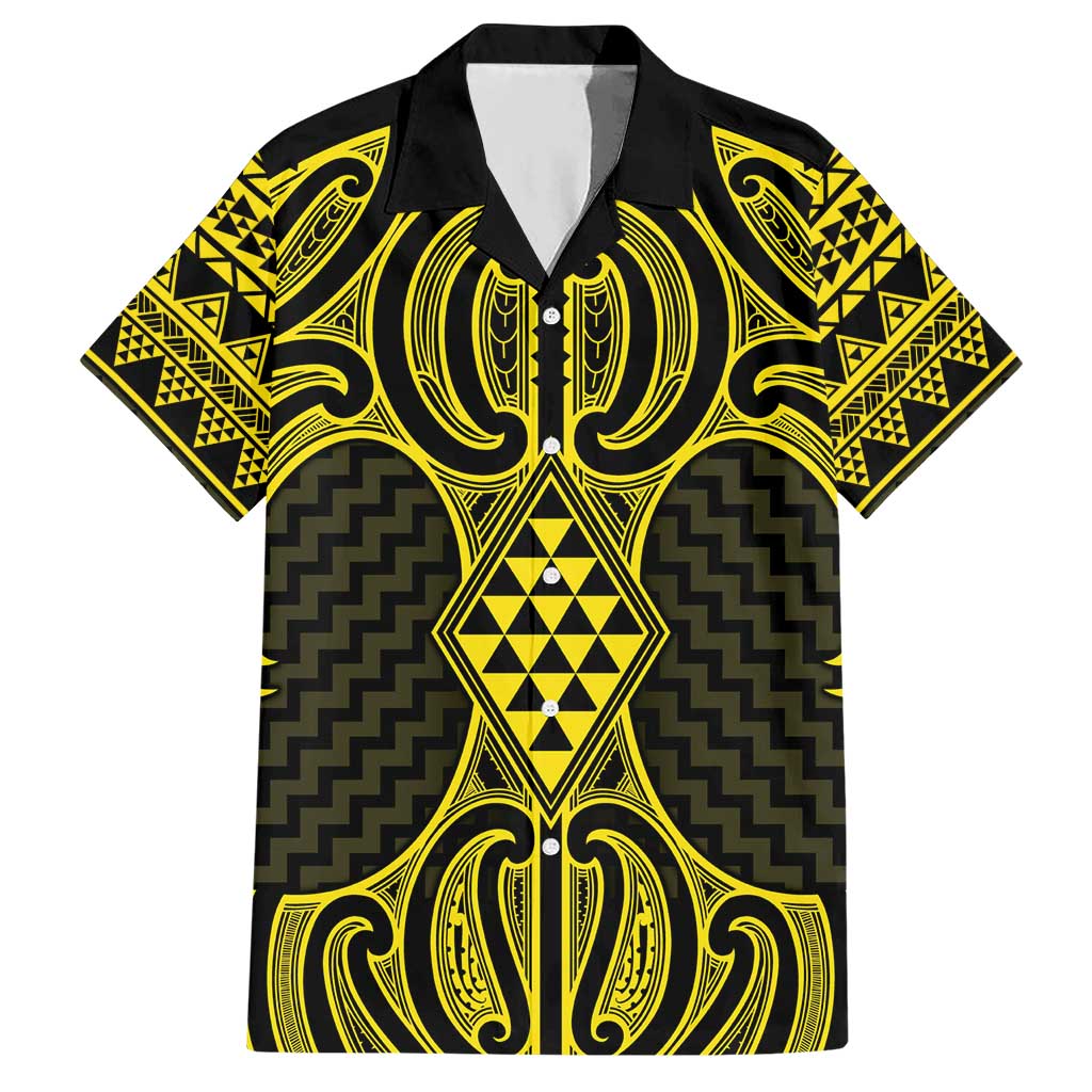 Mahi-dawg Maori Ta Moko Poutama Art Hawaiian Shirt