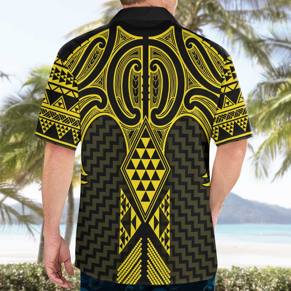 Mahi-dawg Maori Ta Moko Poutama Art Hawaiian Shirt