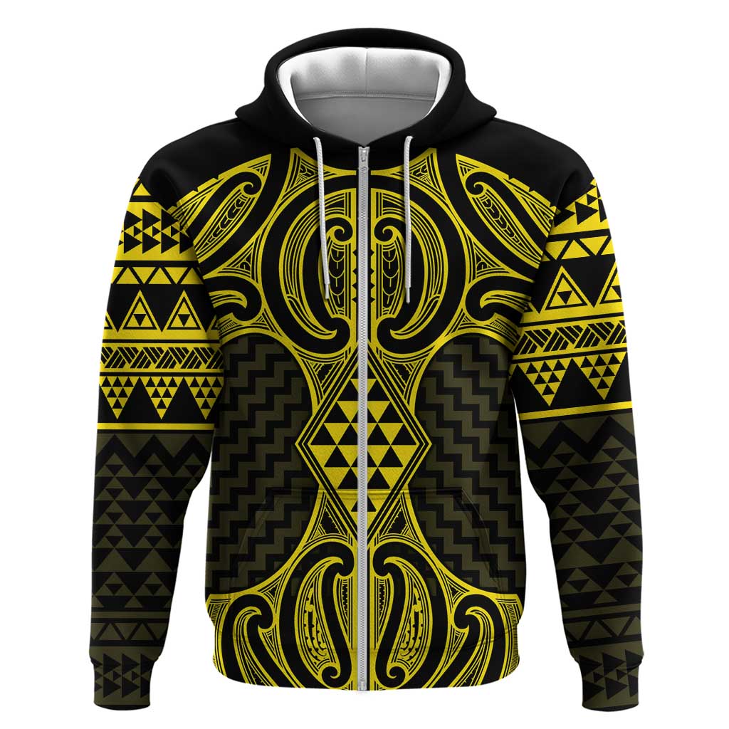 Mahi-dawg Maori Ta Moko Poutama Art Hoodie