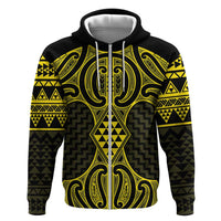 Mahi-dawg Maori Ta Moko Poutama Art Hoodie