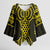 Mahi-dawg Maori Ta Moko Poutama Art Kimono Sleeve Blouse - Polynesian Pride