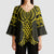 Mahi-dawg Maori Ta Moko Poutama Art Kimono Sleeve Blouse - Polynesian Pride