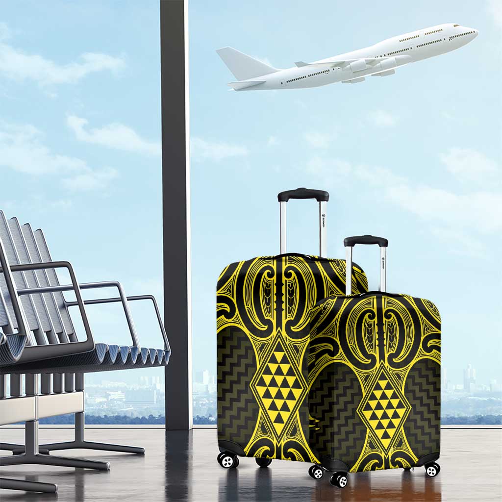 Mahi-dawg Maori Ta Moko Poutama Art Luggage Cover LT9 - Polynesian Pride