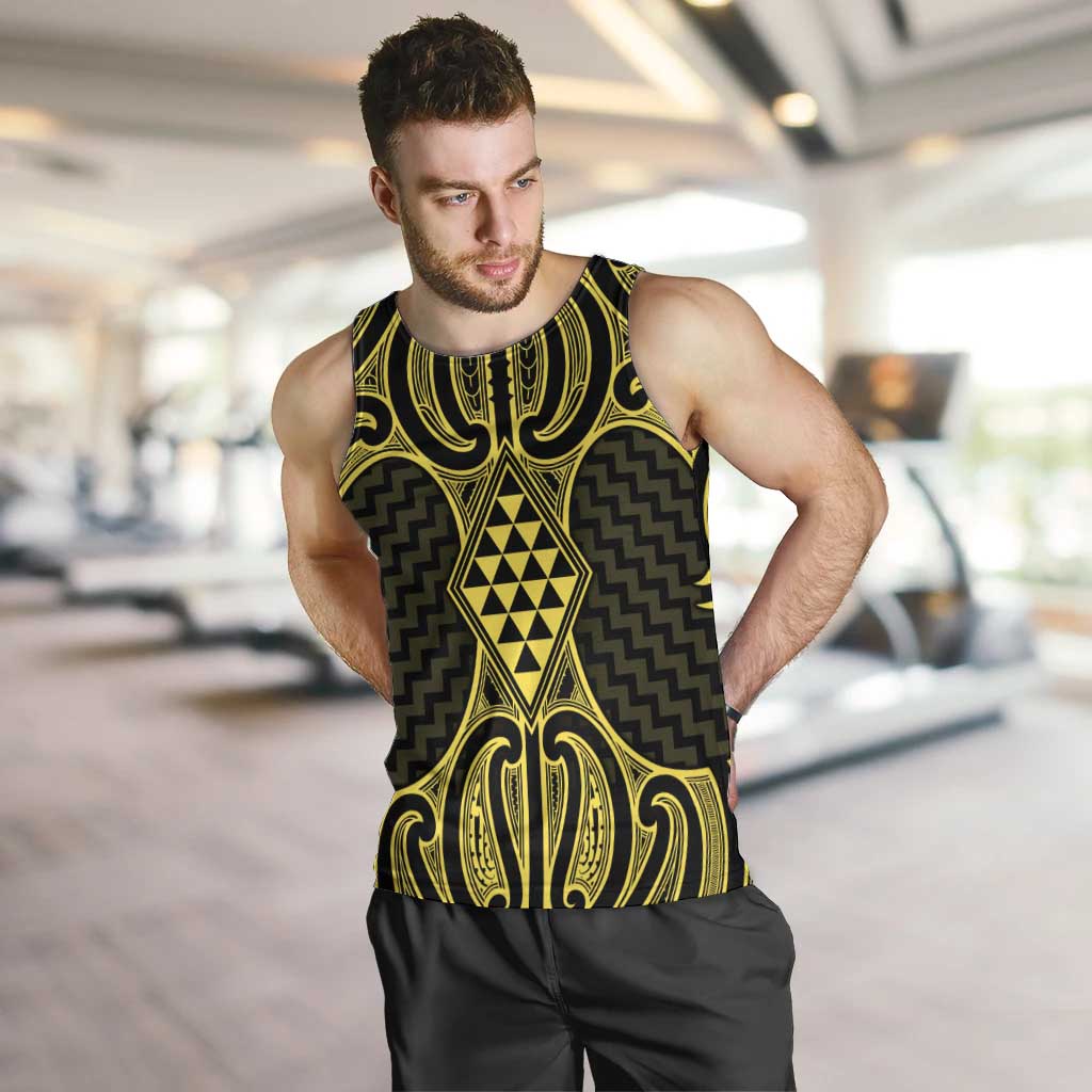 Mahi-dawg Maori Ta Moko Poutama Art Men Tank Top