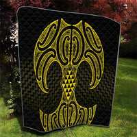 Mahi-dawg Maori Ta Moko Poutama Art Quilt