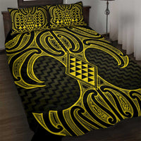 Mahi-dawg Maori Ta Moko Poutama Art Quilt Bed Set