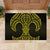 Mahi-dawg Maori Ta Moko Poutama Art Rubber Doormat