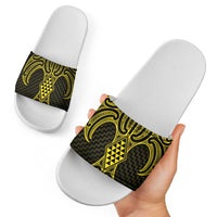 Mahi-dawg Maori Ta Moko Poutama Art Slide Sandals - Polynesian Pride