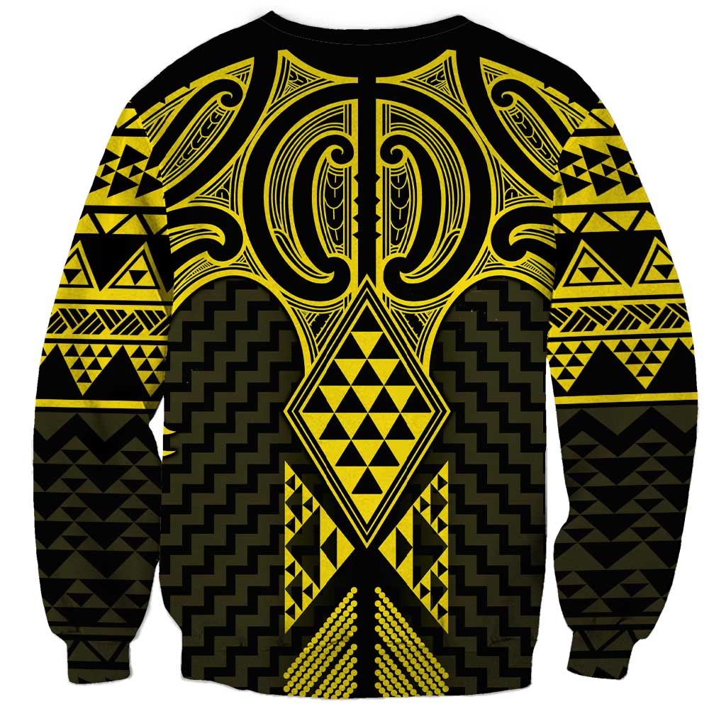 Mahi-dawg Maori Ta Moko Poutama Art Sweatshirt LT9 - Polynesian Pride