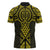 Mahi-dawg Maori Ta Moko Poutama Art Zipper Polo Shirt - Polynesian Pride