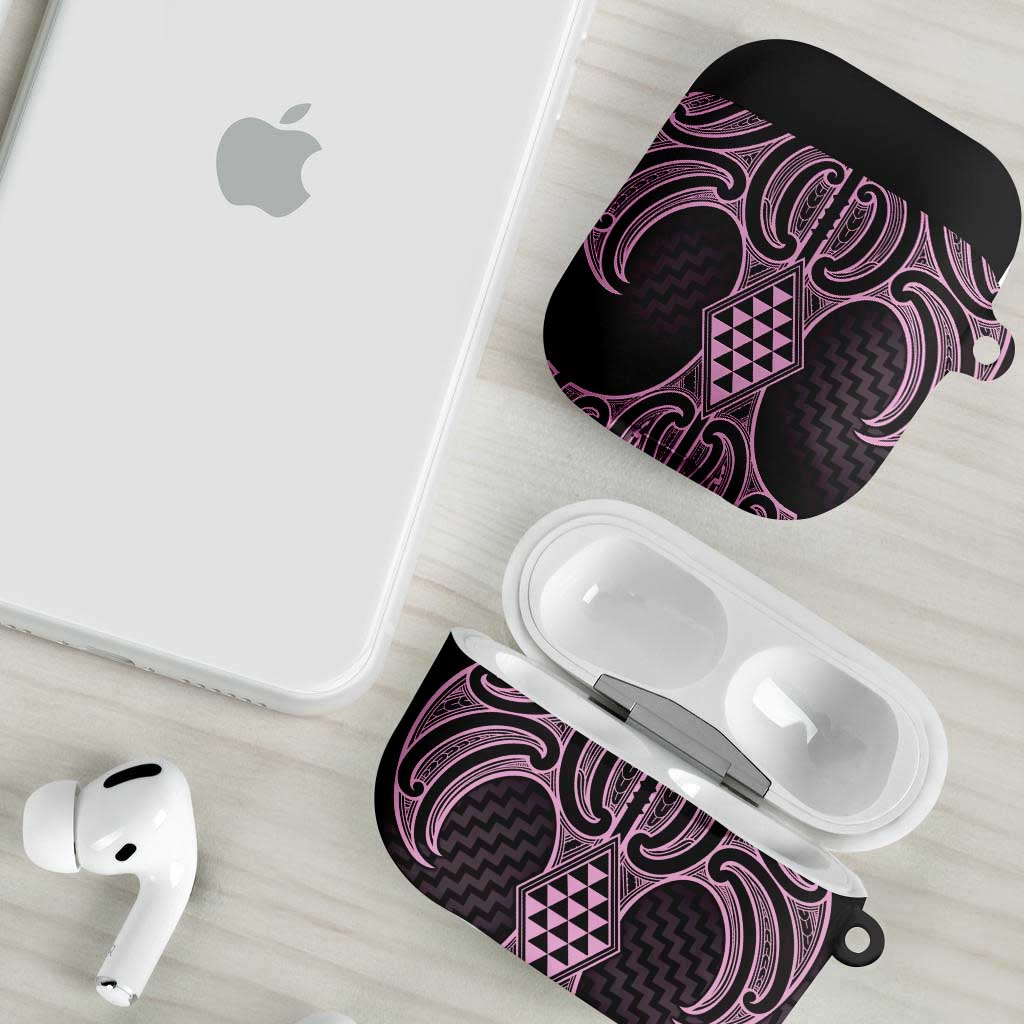 Mawhero Maori Ta Moko Poutama Art AirPods Case - Polynesian Pride