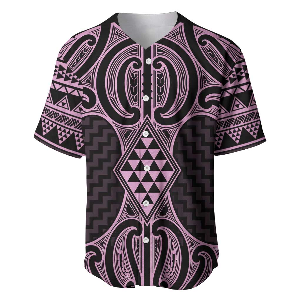 Mawhero Maori Ta Moko Poutama Art Baseball Jersey