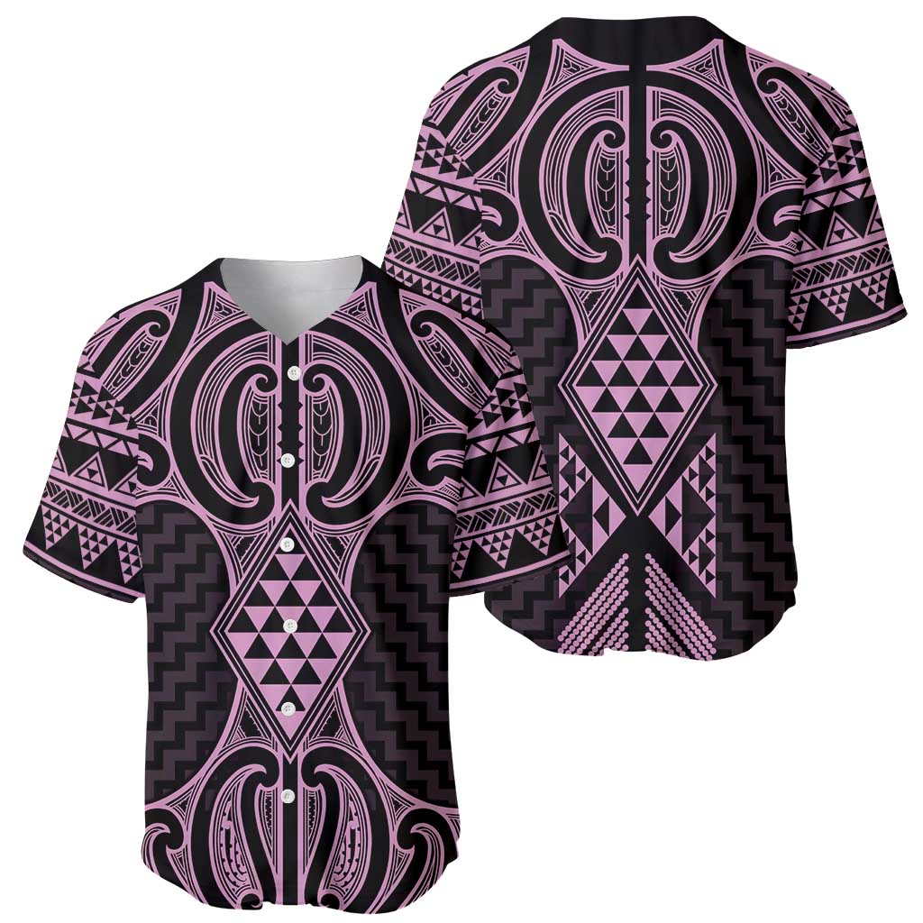 Mawhero Maori Ta Moko Poutama Art Baseball Jersey