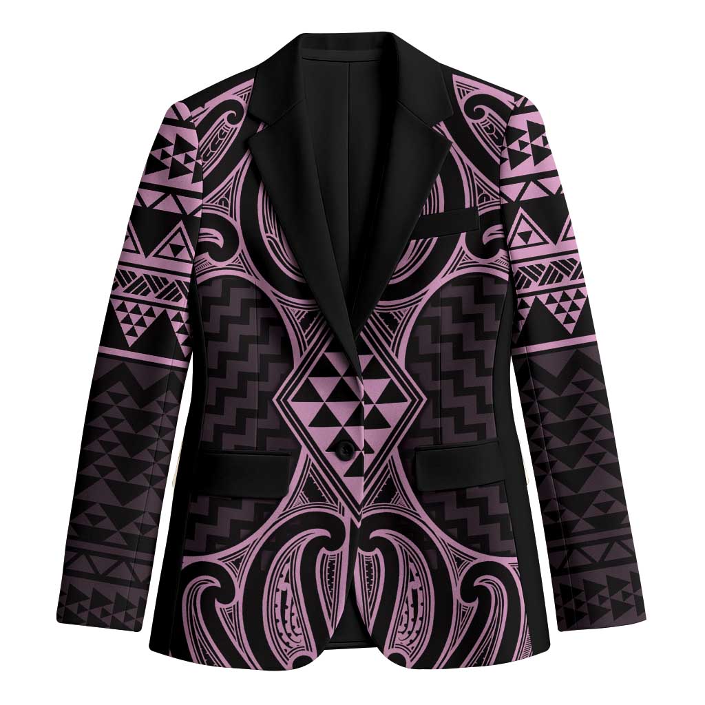 Mawhero Maori Ta Moko Poutama Art Blazer - Polynesian Pride