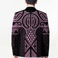 Mawhero Maori Ta Moko Poutama Art Blazer - Polynesian Pride