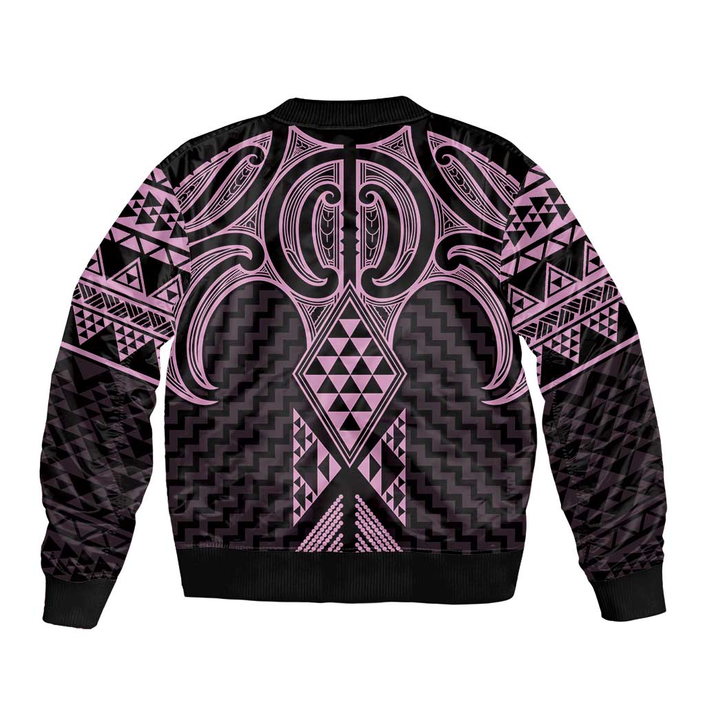 Mawhero Maori Ta Moko Poutama Art Bomber Jacket LT9 - Polynesian Pride