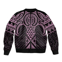 Mawhero Maori Ta Moko Poutama Art Bomber Jacket LT9 - Polynesian Pride