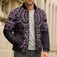 Mawhero Maori Ta Moko Poutama Art Bomber Puffer Jacket - Polynesian Pride