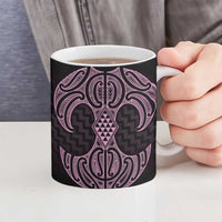 Mawhero Maori Ta Moko Poutama Art Ceramic Mug - Polynesian Pride