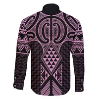 Mawhero Maori Ta Moko Poutama Art Family Matching Long Sleeve Bodycon Dress and Hawaiian Shirt