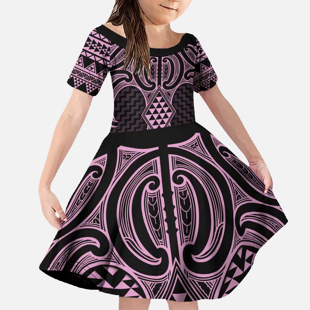 Mawhero Maori Ta Moko Poutama Art Family Matching Mermaid Dress and Hawaiian Shirt