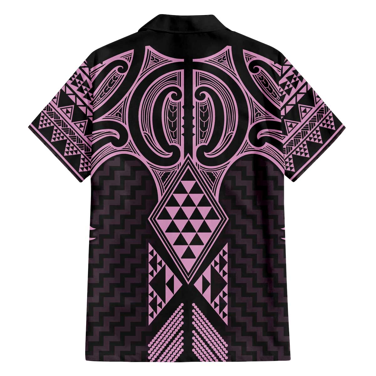 Mawhero Maori Ta Moko Poutama Art Family Matching Off The Shoulder Long Sleeve Dress and Hawaiian Shirt