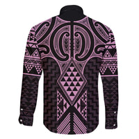 Mawhero Maori Ta Moko Poutama Art Family Matching Off The Shoulder Long Sleeve Dress and Hawaiian Shirt