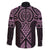 Mawhero Maori Ta Moko Poutama Art Family Matching Off The Shoulder Long Sleeve Dress and Hawaiian Shirt