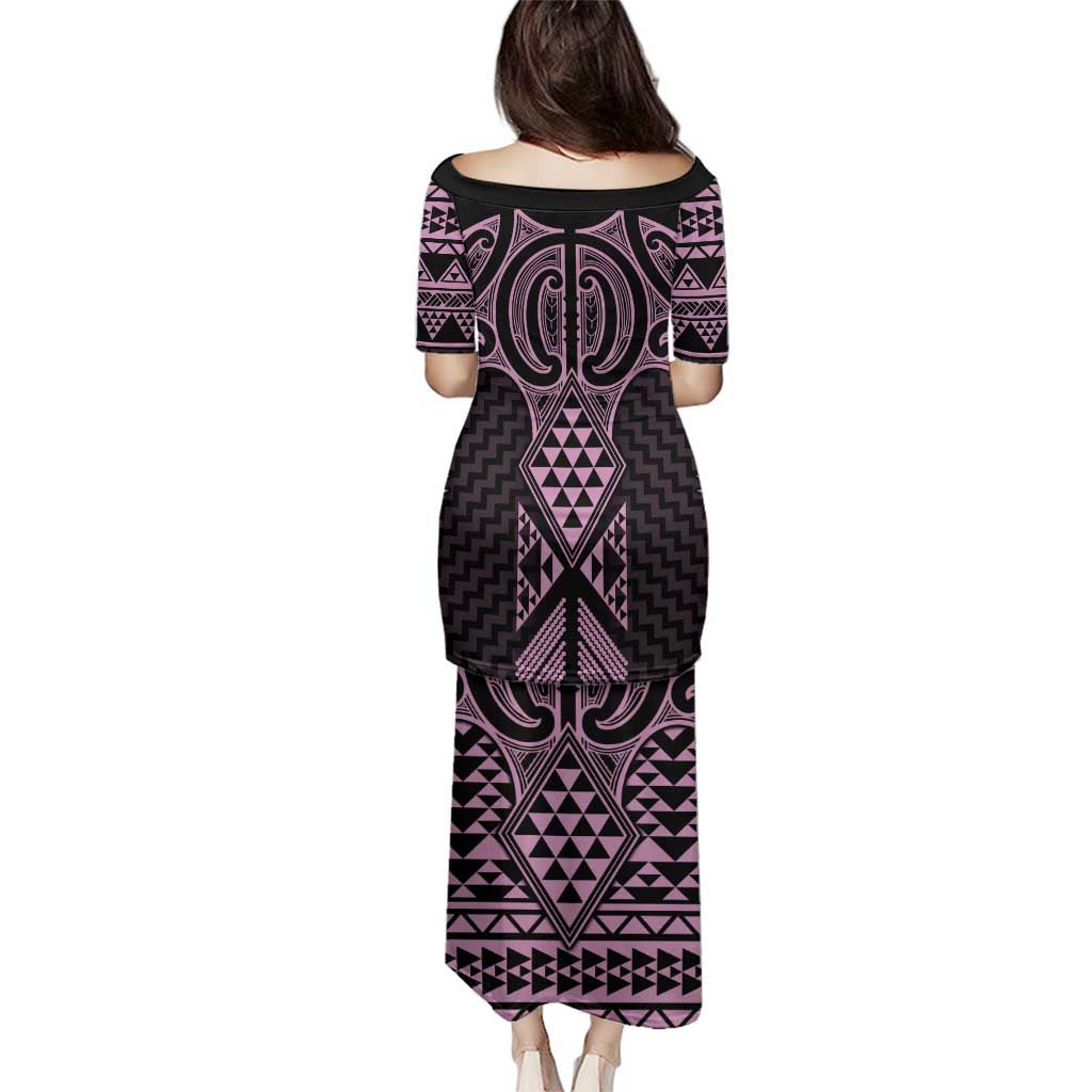 Mawhero Maori Ta Moko Poutama Art Family Matching Puletasi and Hawaiian Shirt