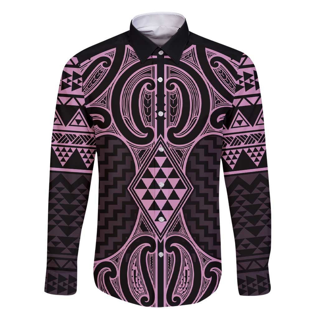 Mawhero Maori Ta Moko Poutama Art Family Matching Short Sleeve Bodycon Dress and Hawaiian Shirt