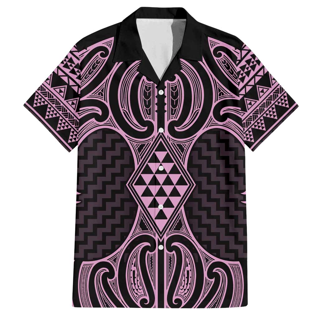 Mawhero Maori Ta Moko Poutama Art Family Matching Tank Maxi Dress and Hawaiian Shirt