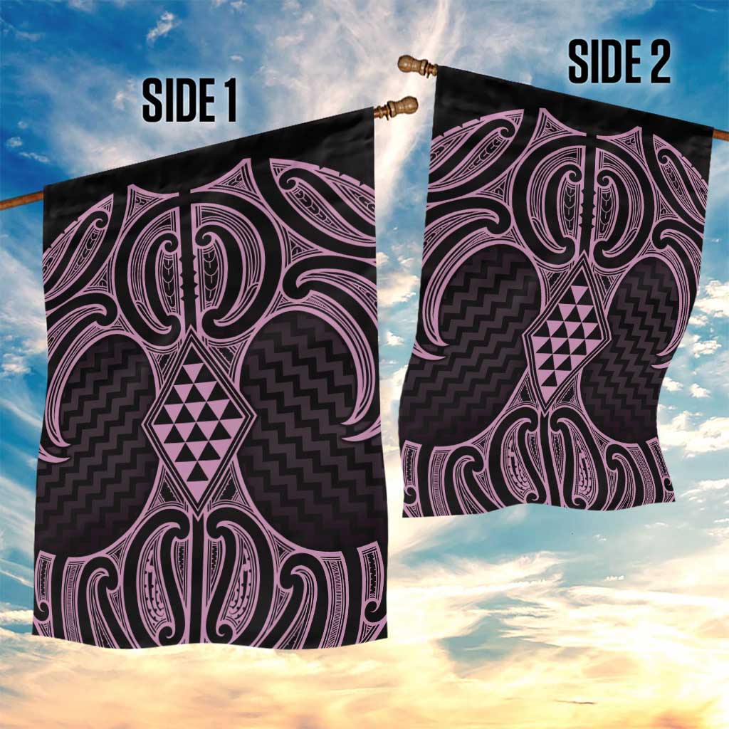 Mawhero Maori Ta Moko Poutama Art Garden Flag