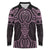 Mawhero Maori Ta Moko Poutama Art Long Sleeve Polo Shirt