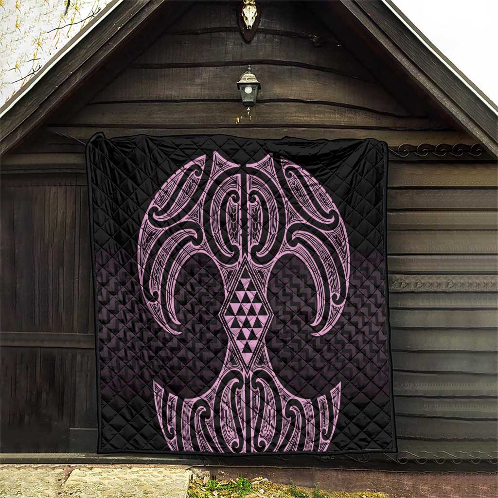 Mawhero Maori Ta Moko Poutama Art Quilt